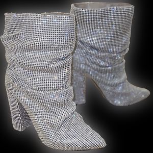 Rhinestone Slouchy Boot